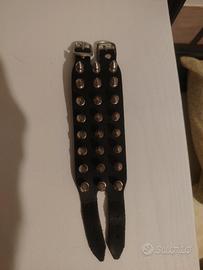 bracciale pelle borchie