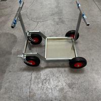 Carrello go kart con ruote grandi