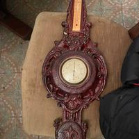 Barometro e termometro da parete vintage