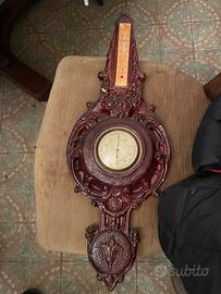 Barometro e termometro da parete vintage