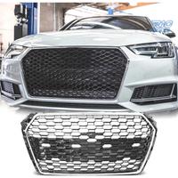 GRIGLIA PER AUDI A4 B9 15-19 NERO CROMATO LOOK RS4