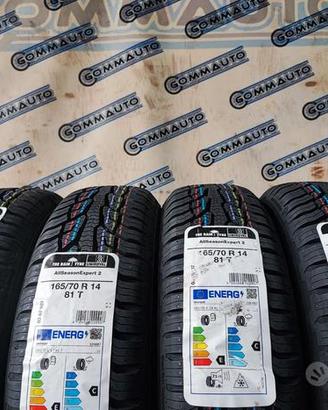 4 pneumatici nuovi 165 70 14 uniroyal 4 stagioni