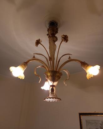 Lampadario anni 40/50 Murano