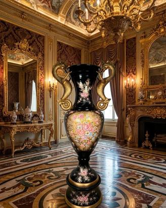 Vaso Decorativo da terra Ceramica Dipinti Floreali
