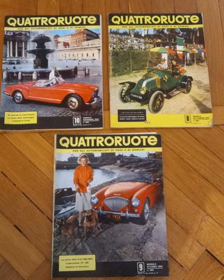 Rara raccolta Quattroruote anni 1956 - 1961