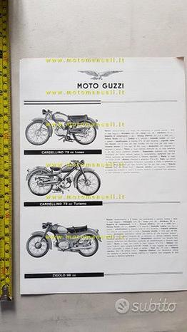 Moto Guzzi Produzione 1957 depliant originale