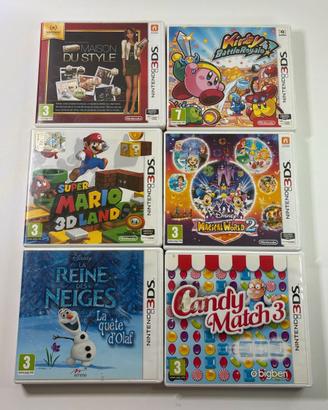 6 giochi nintendo 3ds
