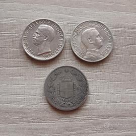 Argento Monete Regno d'Italia da collezione 