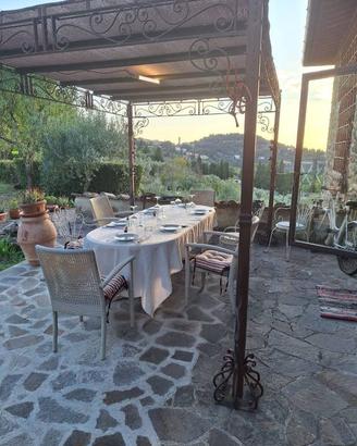 splendido fienile in pietra con piscina a Fiesole