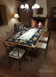 TAVOLO IN PIETRA LAVICA MIS. 200X100 CM. IN ITALIA