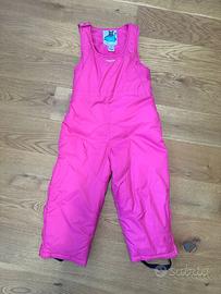 PANTALONI SALOPETTE SCI NEVE BAMBINA 4 ANNI