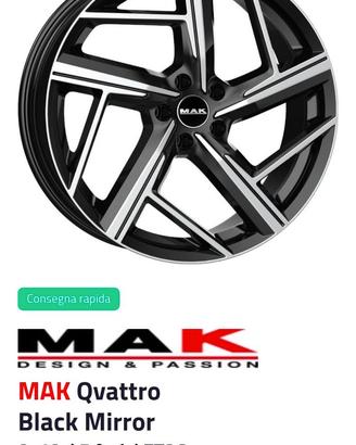 Cerchioni Qvattro black mirror 18"