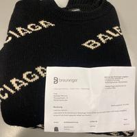 Balenciaga maglione Logos nero