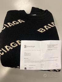 Balenciaga maglione Logos nero