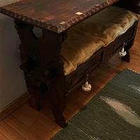 panca in legno utilizzabile anche come porta TV