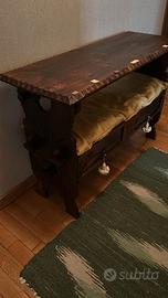 panca in legno utilizzabile anche come porta TV