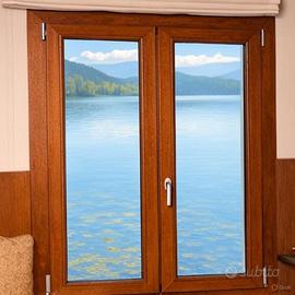 🌟 FINESTRA PVC GOLDEN OAK 187×204 cm