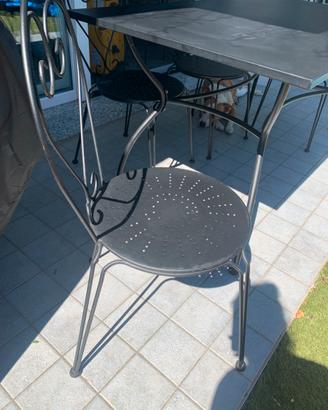 Tavolo giardino+4sedie