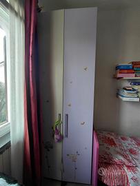 Armadio a 2 ante (una viola una panna)