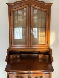 Trumoncino secretaire vetrinetta con cassetti