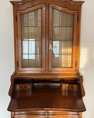 Trumoncino secretaire vetrinetta con cassetti