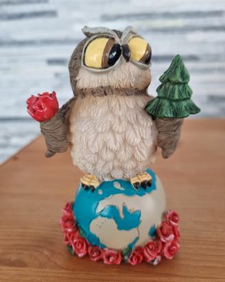 statuetta gufo terra les alpes 
