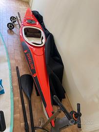 Kayak Canoa Tikit Overline in vetroresina