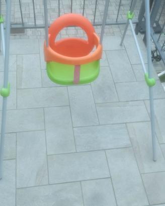 Seggiolino, lettino, triciclo, passeggino e altale