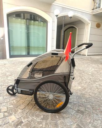 rimorchio Kessel per bici. due posti. 