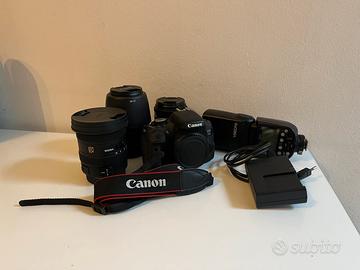 Canon eos 750d + kit completo