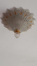 3 plafoniere in vetro di murano 