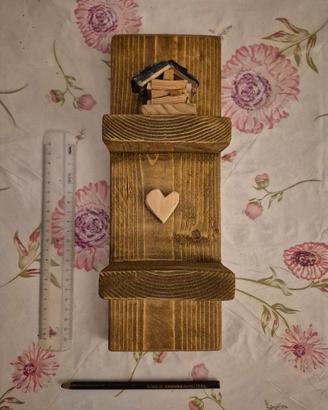 Mensolina / Decorazione Artigianale in Legno