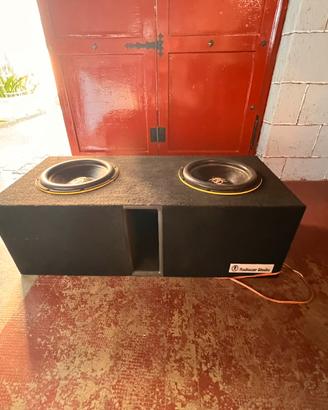 Cassa + due subwoofer ground zero 30cm