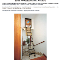 scala solaio retrattile/parallelogramma da parete