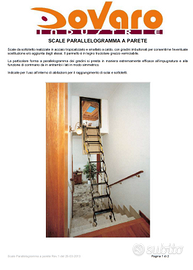 scala solaio retrattile/parallelogramma da parete
