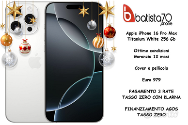 Apple iPhone 16 Pro Max Titanium White 256 Gb