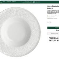PIATTI LINEA BOSCO DE "LA PORCELLANA BIANCA"