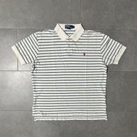 Polo Ralph Lauren bianca a righe blu Tg/L