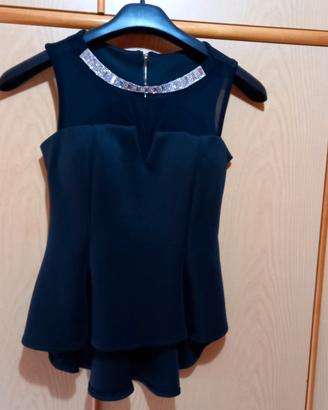 maglia top elegante nero