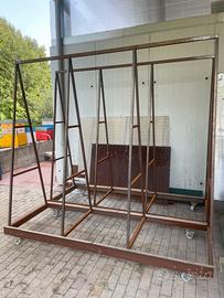 Carrello porta vetro pannello