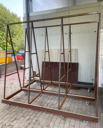 Carrello porta vetro pannello