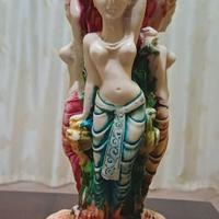 CANDELABRO ANNI 60 IN CERAMICA