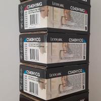 5 toner originali Lexmark alta resa laser colori