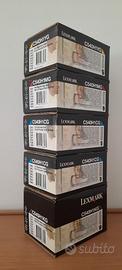 5 toner originali Lexmark alta resa laser colori
