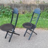 Coppia sedie pieghevoli anni 70/80