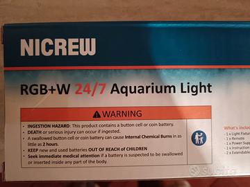 lampada led per acquario