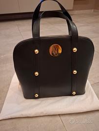 borsa donna  nera di pelle armani