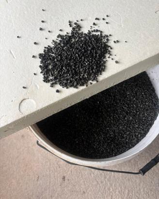 Fondo acquario quarzo nero