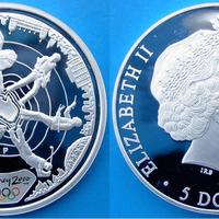 AUSTRALIA ONCIA ARGENTO 999 OLIMPIADI SYDNEY RARA