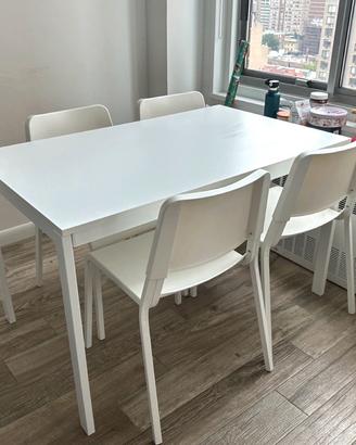 Tavolo IKEA Vangsta bianco allungabile 75x120/180